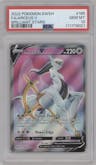 Arceus V from the 2022 Pokemon SWSH set graded by PSA and given an overall grade of 10.