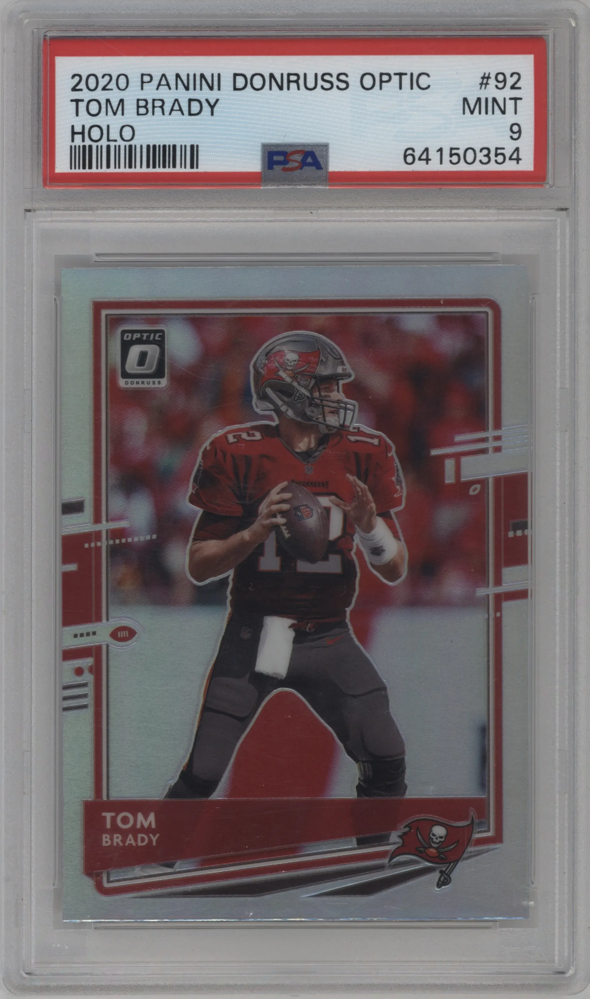 2020 Panini Donruss Optic Tom Brady Holo #92 PSA 9