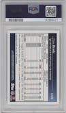 Tom Brady  from the 2009 Topps set graded by PSA and given an overall grade of 10.