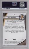 Paul Skenes from the 2024 Bowman's Best set graded by PSA and given an overall grade of 10.