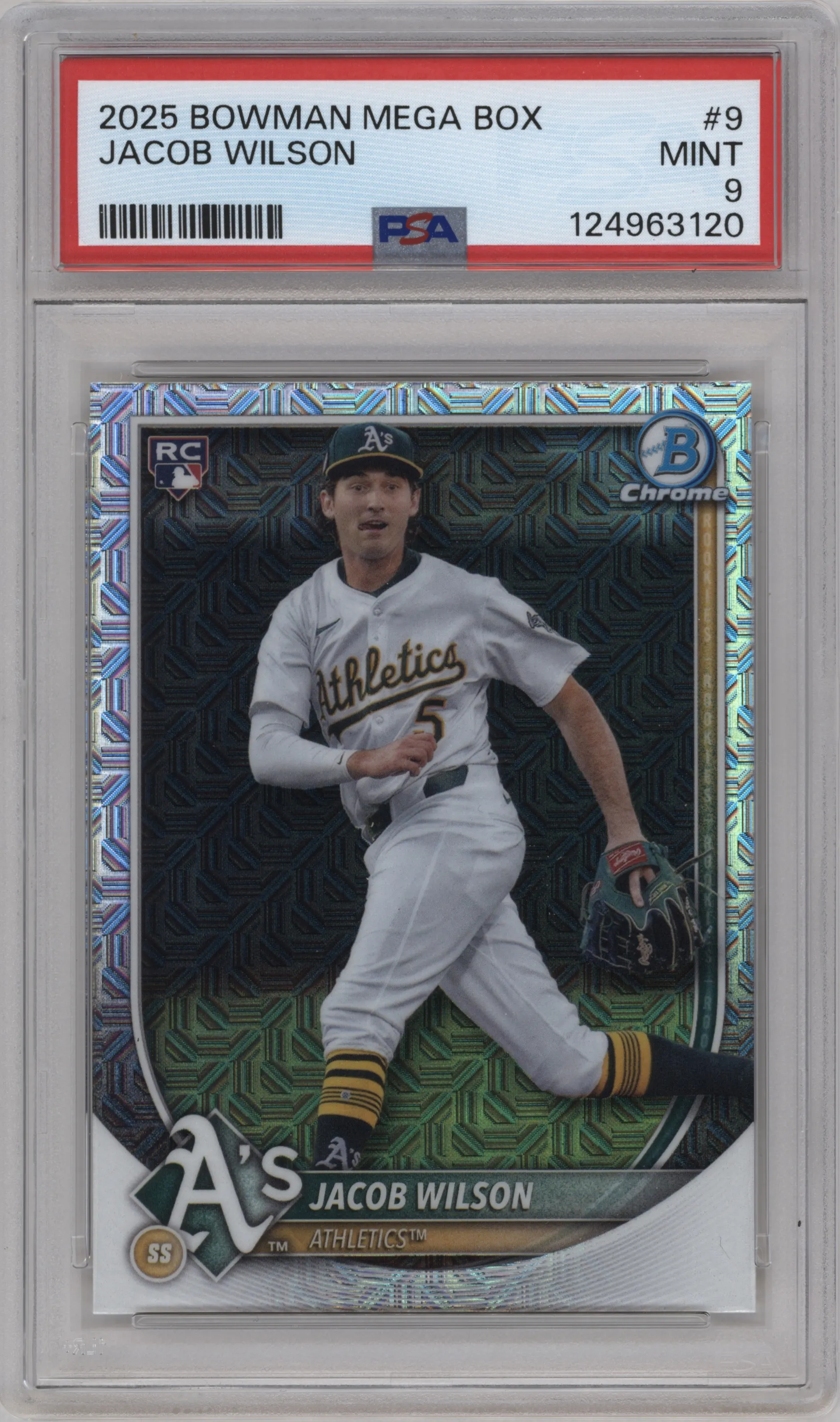 2025 Bowman Mega Box Chrome Jacob Wilson PSA 9