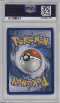 Gengar EX from the 2014 Pokemon XY set graded by PSA and given an overall grade of 10.
