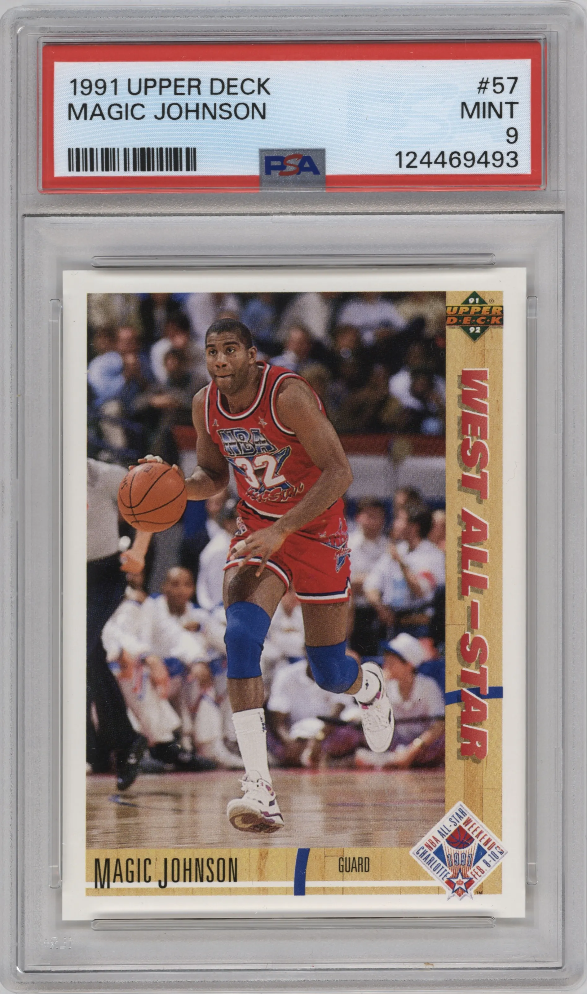 1991 Upper Deck Magic Johnson PSA 9