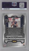 C.J. Stroud from the 2023 Panini Prizm set featuring a Silver Prizm parallel graded by PSA and given an overall grade of 9.