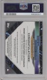 Tyler Soderstrom from the 2021 Bowman Chrome set featuring a Orange parallel graded by PSA and given an overall grade of 10.