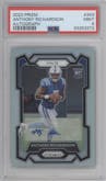Anthony Richardson from the 2023 Panini Prizm set graded by PSA and given an overall grade of 9.
