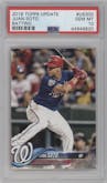 Juan Soto from the 2018 Topps Update set graded by PSA and given an overall grade of 10.