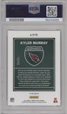 Kyler Murray from the 2021 Panini Donruss Optic set featuring a Black Pandora parallel graded by PSA and given an overall grade of 9.
