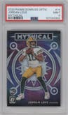 Jordan Love from the 2020 Panini Donruss Optic set graded by PSA and given an overall grade of 9.