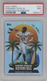 Fernando Tatis Jr. from the 2022 Topps  Series 1 set graded by PSA and given an overall grade of 9.
