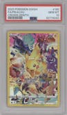 Pikachu  from the 2023 Pokemon SWSH set graded by PSA and given an overall grade of 10.