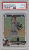 Grayson Rodriguez from the 2018 Bowman Draft set featuring a Refractor  parallel graded by PSA and given an overall grade of 10.