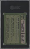 Bob Bonner/Cal Ripken/Jeff Schneider from the 1982 Topps set graded by SGC and given an overall grade of 8.