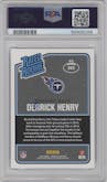 Derrick Henry from the 2016 Panini Donruss  set graded by PSA and given an overall grade of 9.