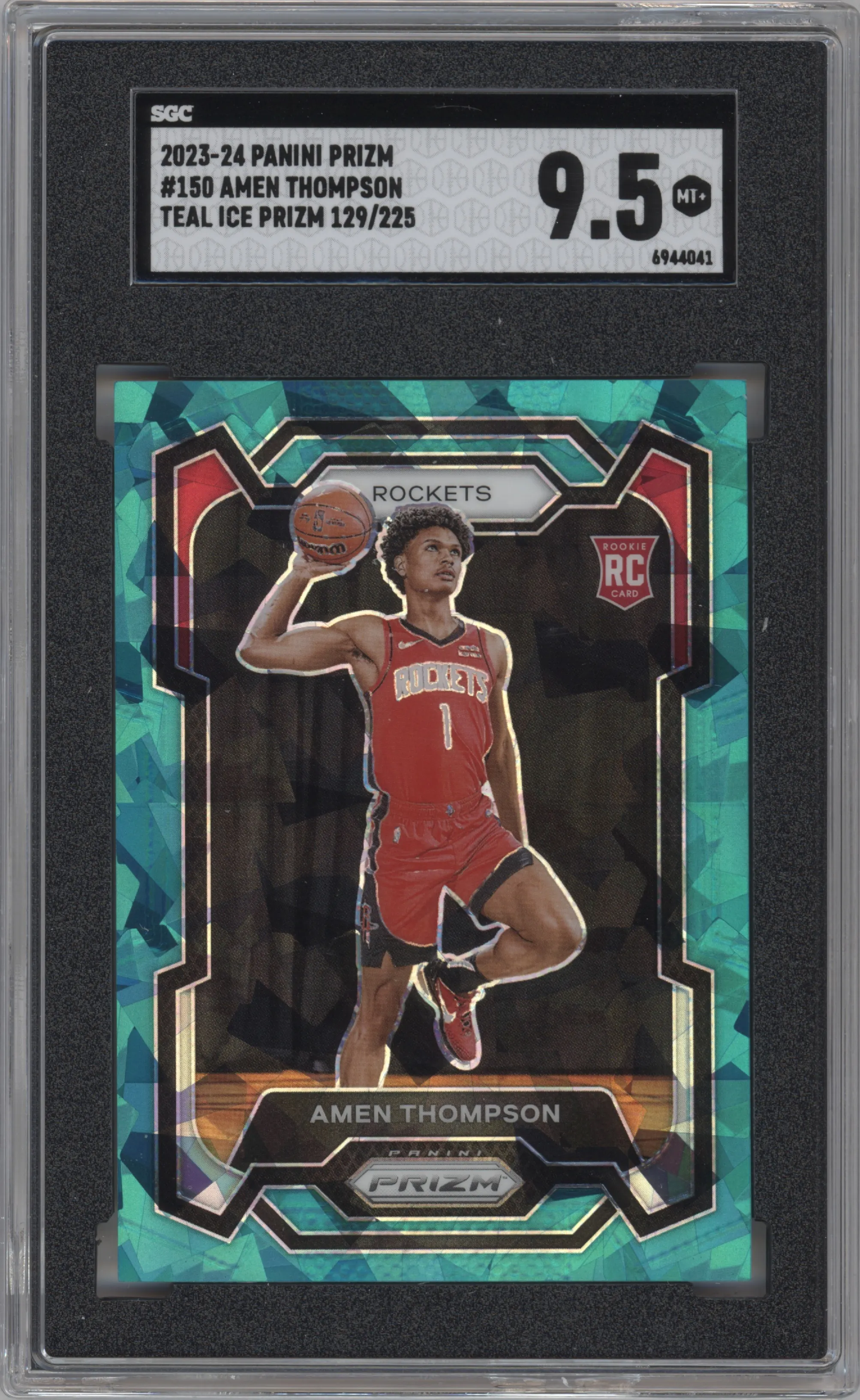 2023 Panini Prizm Amen Thompson Teal Ice SGC 9.5