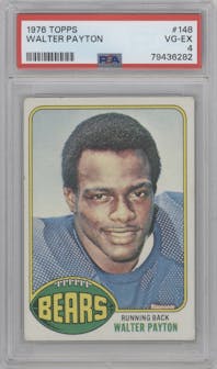 Walter Payton  from the 1976 Topps set graded by PSA and given an overall grade of 4.