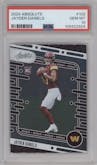 Jayden Daniels from the 2024 Panini Absolute set graded by PSA and given an overall grade of 10.