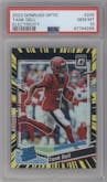 Tank Dell from the 2023 Donruss Optic set featuring a Electricity parallel graded by PSA and given an overall grade of 10.