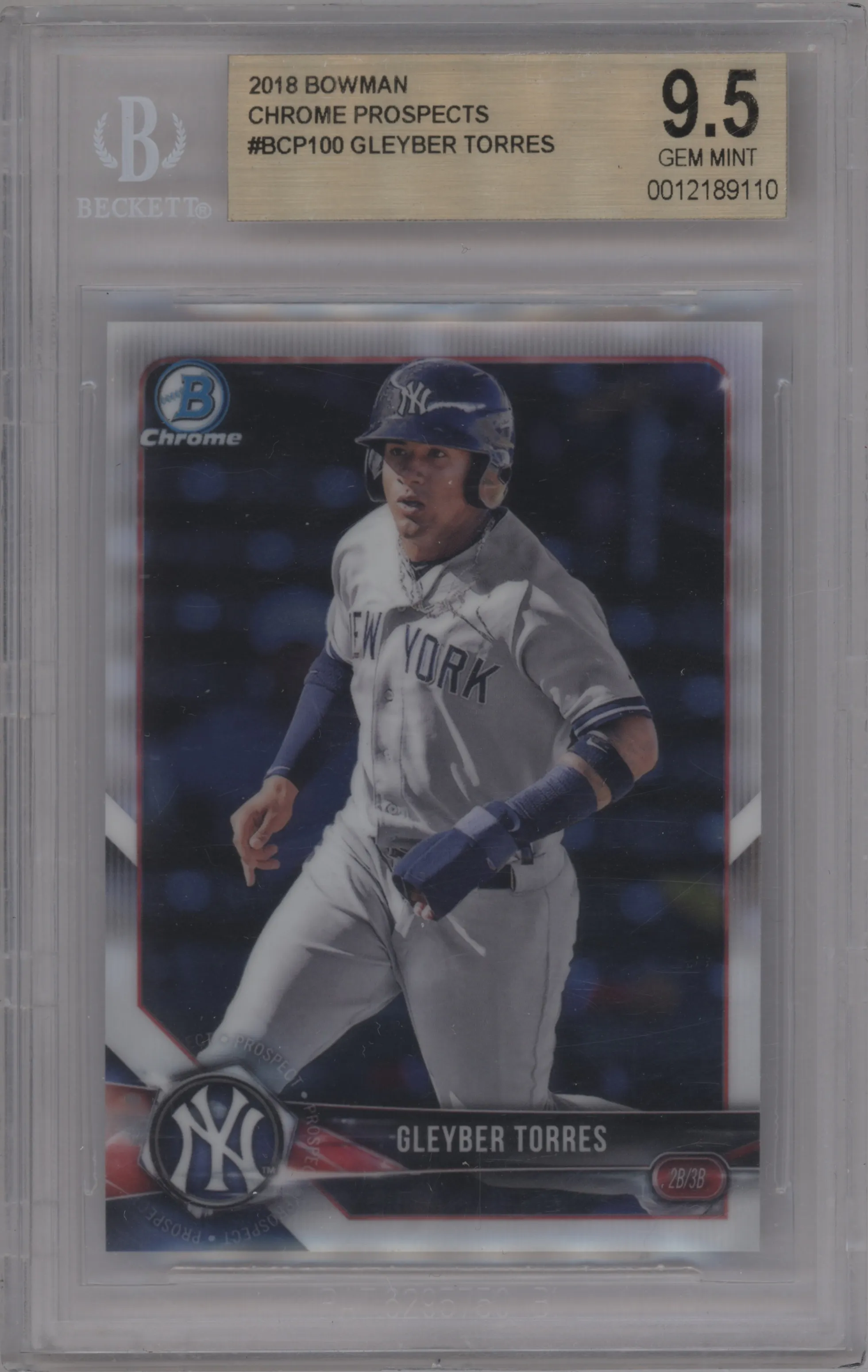2018 Bowman Chr.Pros. Gleyber Torres BGS 9.5