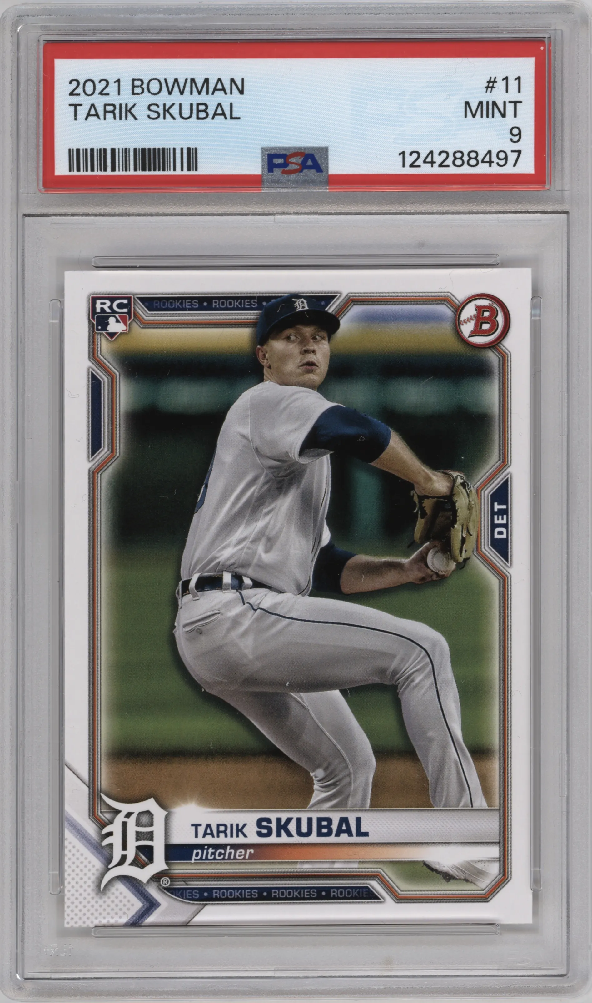 2021 Bowman Tarik Skubal PSA 9