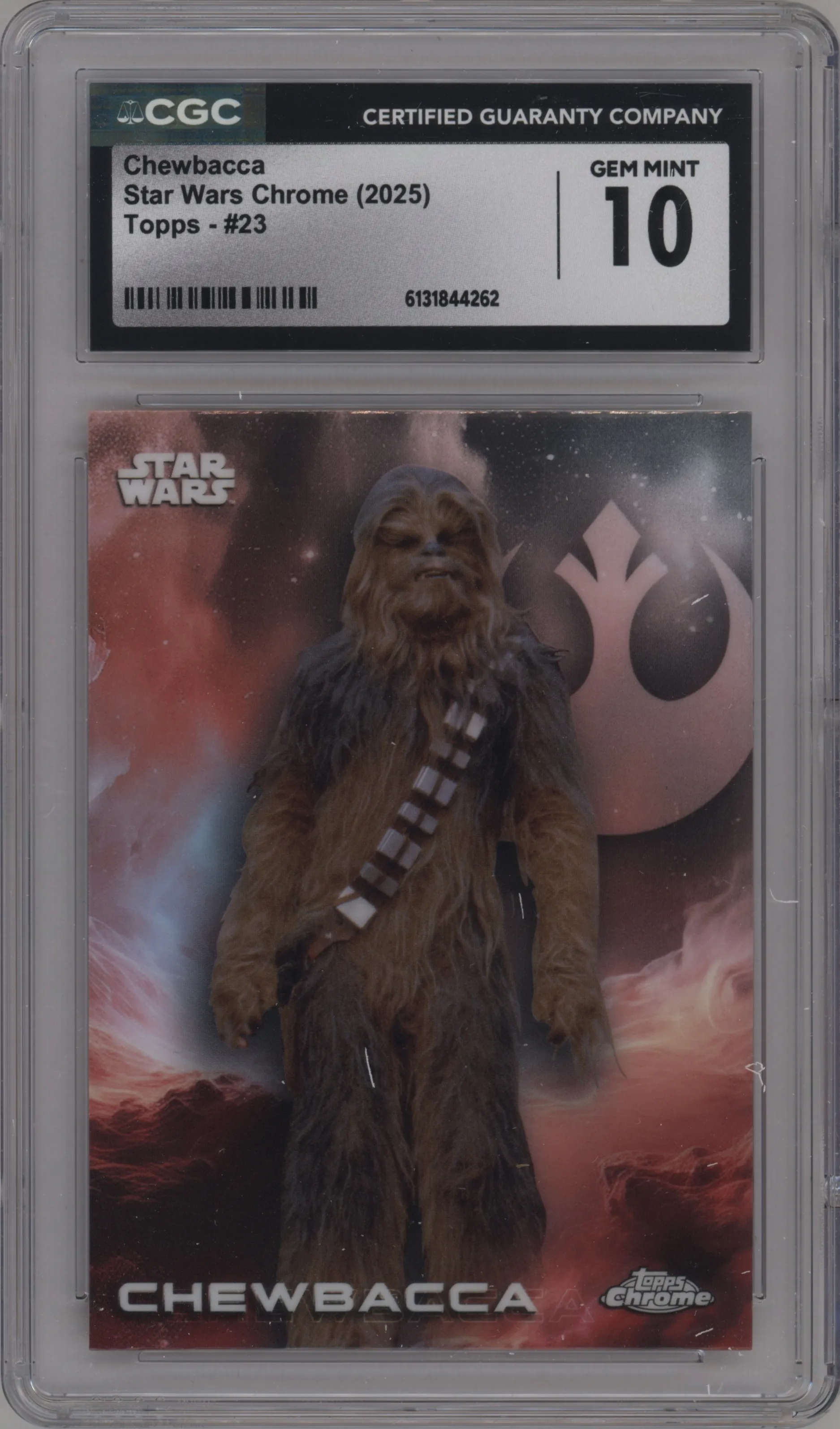 2025 Topps Chrome Star Wars Chewbacca CGC 10