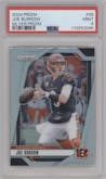 Joe Burrow from the 2024 Panini Prizm set featuring a Silver Prizm parallel graded by PSA and given an overall grade of 9.