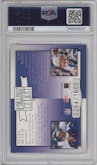 Brian Griese / Tom Brady from the 2002 Donruss Elite set graded by PSA and given an overall grade of 9.
