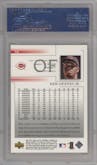 Ken Griffey Jr. from the 2002 Upper Deck  set graded by PSA and given an overall grade of 10.