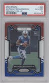 Anthony Richardson from the 2023 Panini Prizm set featuring a Red/White/Blue parallel graded by PSA and given an overall grade of 10.