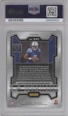 Anthony Richardson from the 2023 Panini Prizm set featuring a Red/White/Blue parallel graded by PSA and given an overall grade of 10.