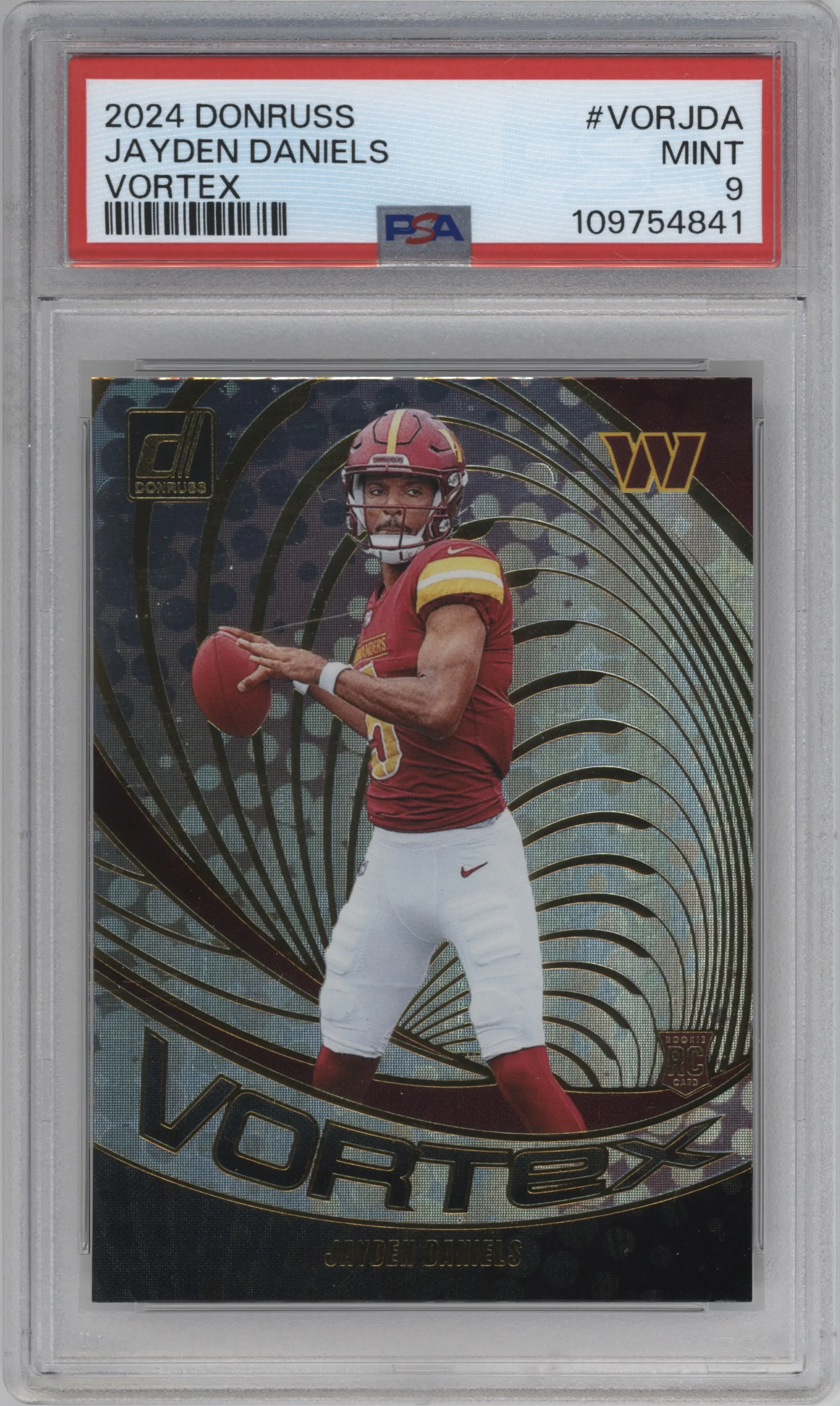 2024 Donruss Vortex Jayden Daniels #VOR-JDA PSA 9