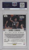 Kawhi Leonard from the 2012-13 Panini Prizm set graded by PSA and given an overall grade of 10.