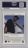 Michael Jordan from the 1995 Upper Deck Collector's Choice SE set featuring a Silver Signature parallel graded by PSA and given an overall grade of 9.