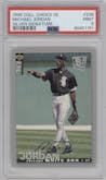 Michael Jordan from the 1995 Upper Deck Collector's Choice SE set featuring a Silver Signature parallel graded by PSA and given an overall grade of 9.