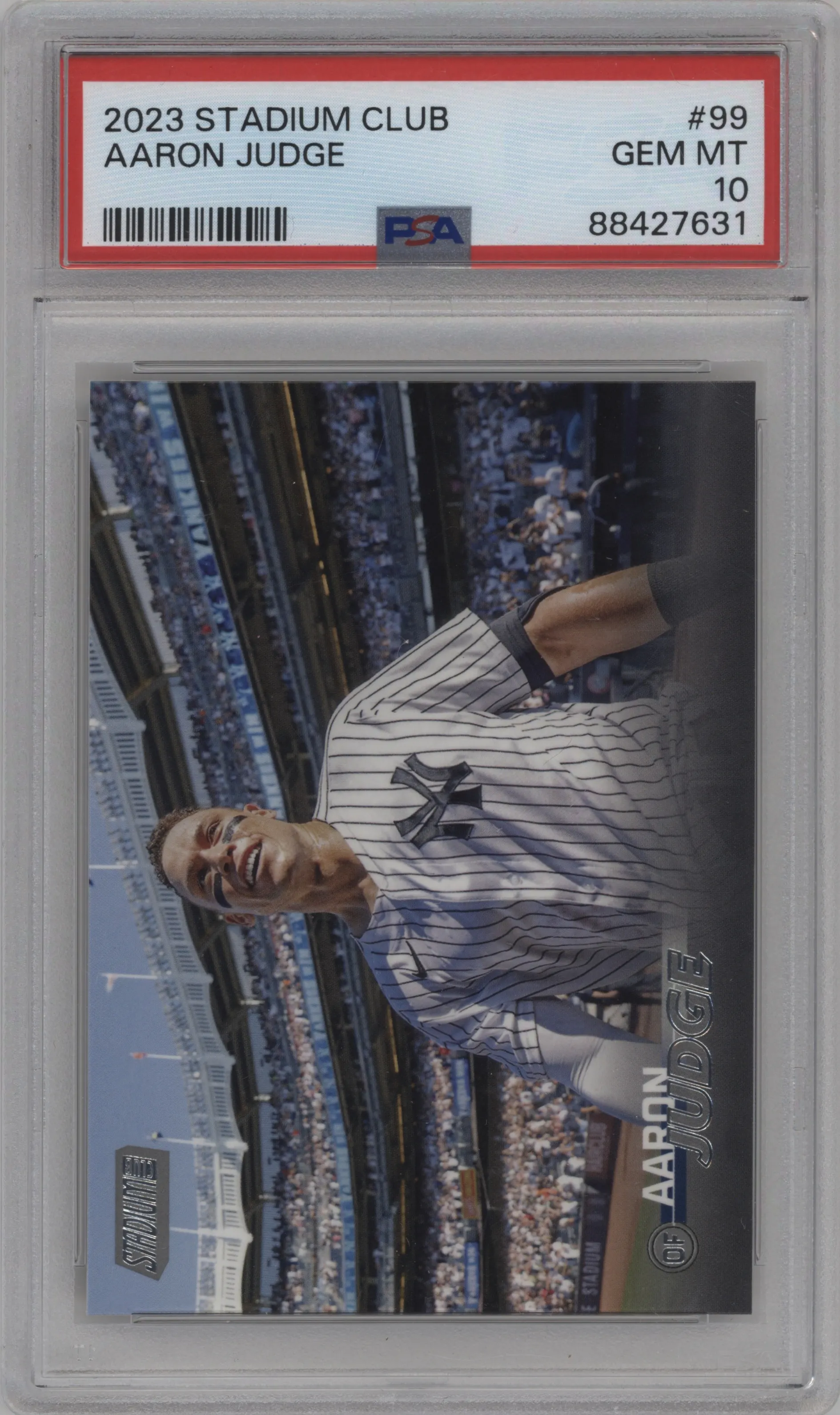 2023 Topps Stadium Club Aaron Judge #99 PSA 10