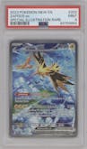Zapdos EX from the 2023 Pokemon SV set graded by PSA and given an overall grade of 9.