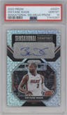 Dwyane Wade  from the 2022-23 Panini Prizm  set featuring a Mojo parallel graded by PSA and given an overall grade of 10.