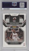 Dwyane Wade  from the 2022-23 Panini Prizm  set featuring a Mojo parallel graded by PSA and given an overall grade of 10.