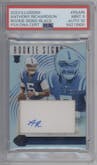 Anthony Richardson from the 2023 Panini Illusions set featuring a Black parallel graded by PSA and given an overall grade of 9.
