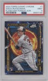 Adley Rutschman from the 2023 Topps Cosmic Chrome set graded by PSA and given an overall grade of 9.
