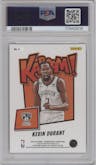 Kevin Durant from the 2022-23 Panini Crown Royale set featuring a Gold parallel graded by PSA and given an overall grade of 10.