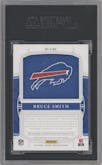 Bruce Smith from the 2019 Panini National Treasures set featuring a Holo Gold parallel graded by SGC and given an overall grade of 9.
