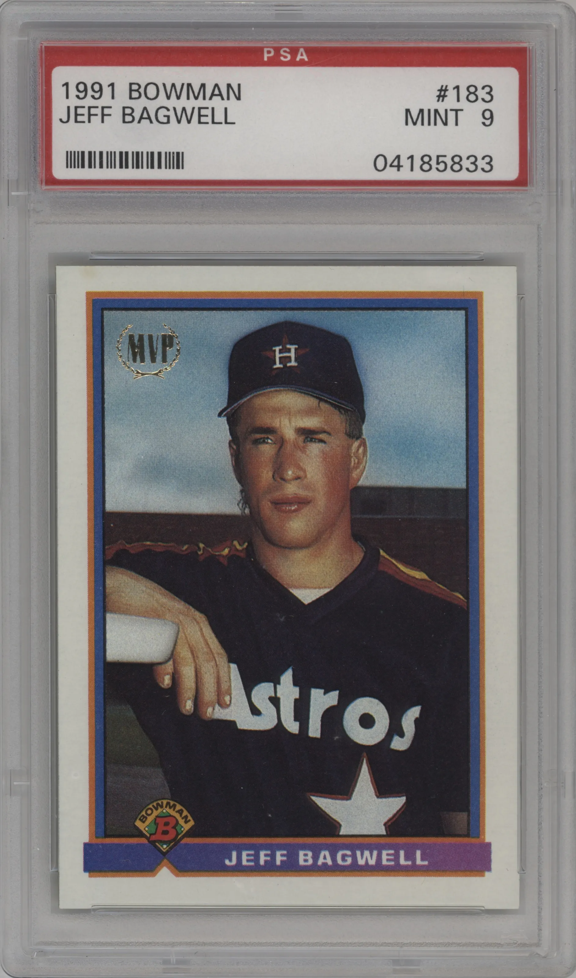 1991 Bowman Jeff Bagwell #183 PSA 9