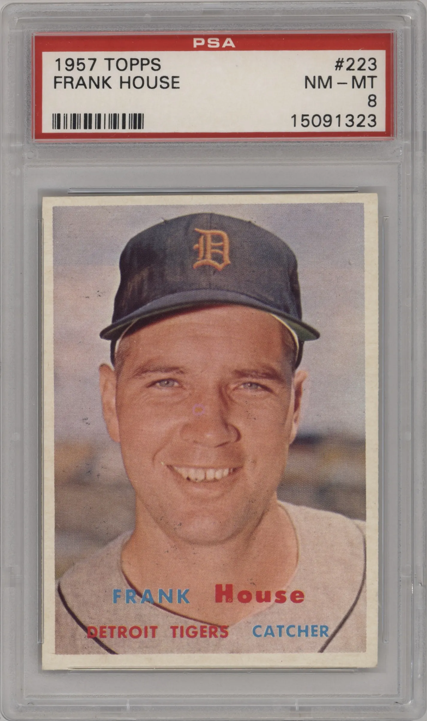 1957 Topps Frank House #223 PSA 8