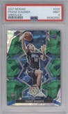 Franz Wagner from the 2021-22 Panini Mosaic  set featuring a Green Ice parallel graded by PSA and given an overall grade of 9.