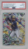 Jackson Chourio from the 2024 Bowman's Best set graded by PSA and given an overall grade of 10.