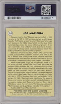 Joe Masseria from the 1992 Eclipse True Crime set graded by PSA and given an overall grade of 10.