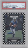 Anthony Richardson from the 2023 Panini Prizm set featuring a Black/White Checker parallel graded by PSA and given an overall grade of 9.