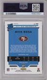 Nick Bosa from the 2019 Panini Donruss Optic set featuring a Red parallel graded by PSA and given an overall grade of 10.