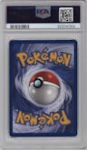 Moltres from the 2000 Pokemon set featuring a Aoki Error parallel graded by PSA and given an overall grade of 10.